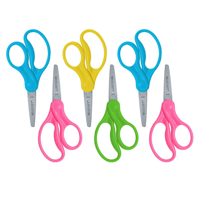 Westcott - Westcott School Left and Right Handed Kids Scissors, 5