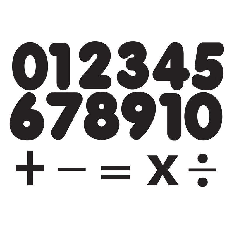 Ashley Productions® DieCut Black Number Set, 1.75", 32 Pieces