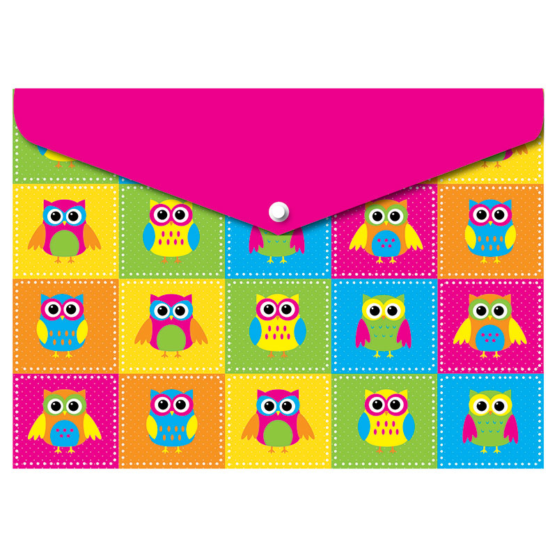 Decorated Poly Folder Color Owls Office Church School Supply Co