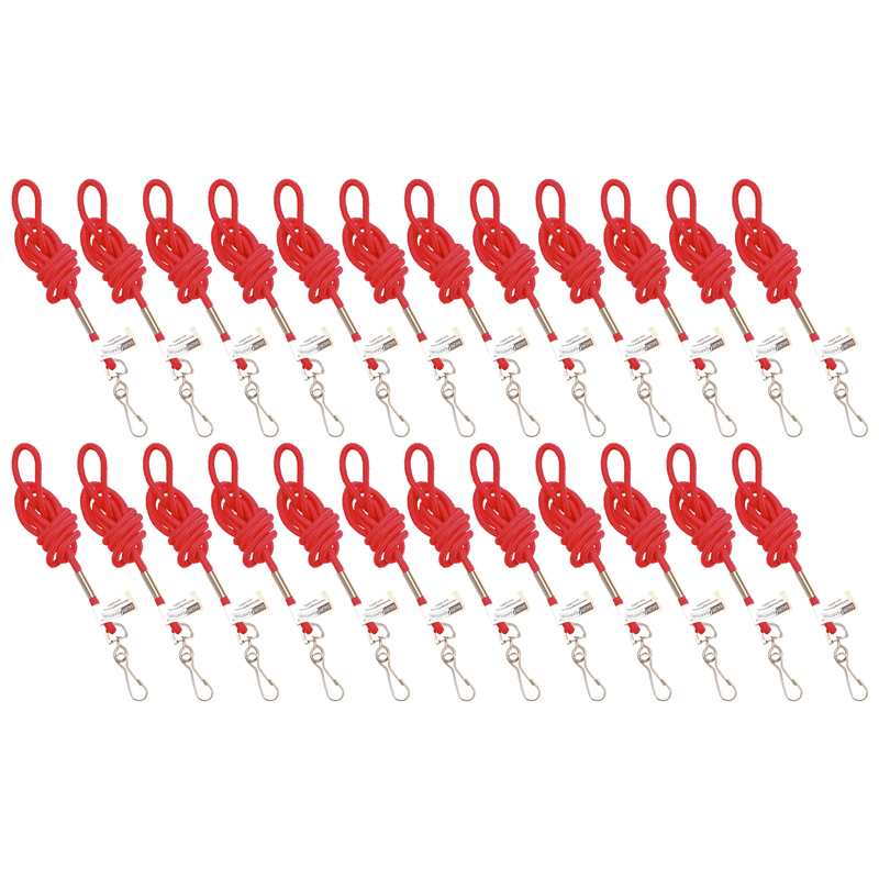 SICURIX Standard Lanyard Hook Rope Style, Red, Pack of 24 - TonerQuest