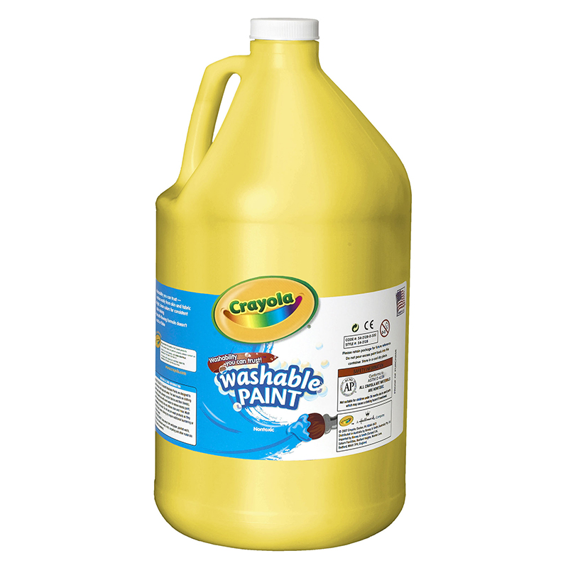 Washable Paint Gallon Yellow The School Box Inc