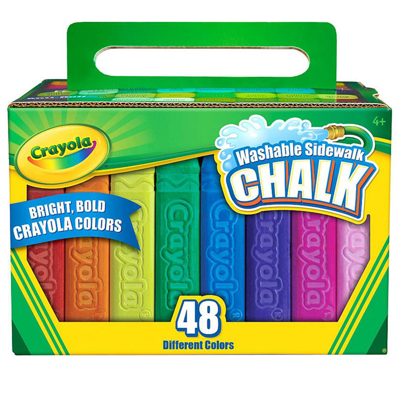 Crayola Washable Sidewalk Chalk 48 Ct BIN512048
