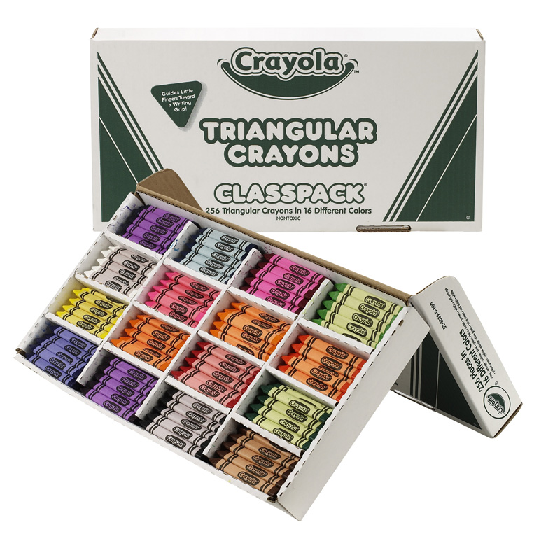Crayola® Triangular Crayons, Box of 16