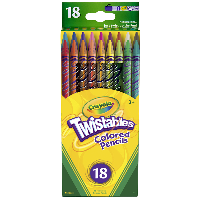 Crayola Twistables 18 Ct Colored Pencils BIN687418
