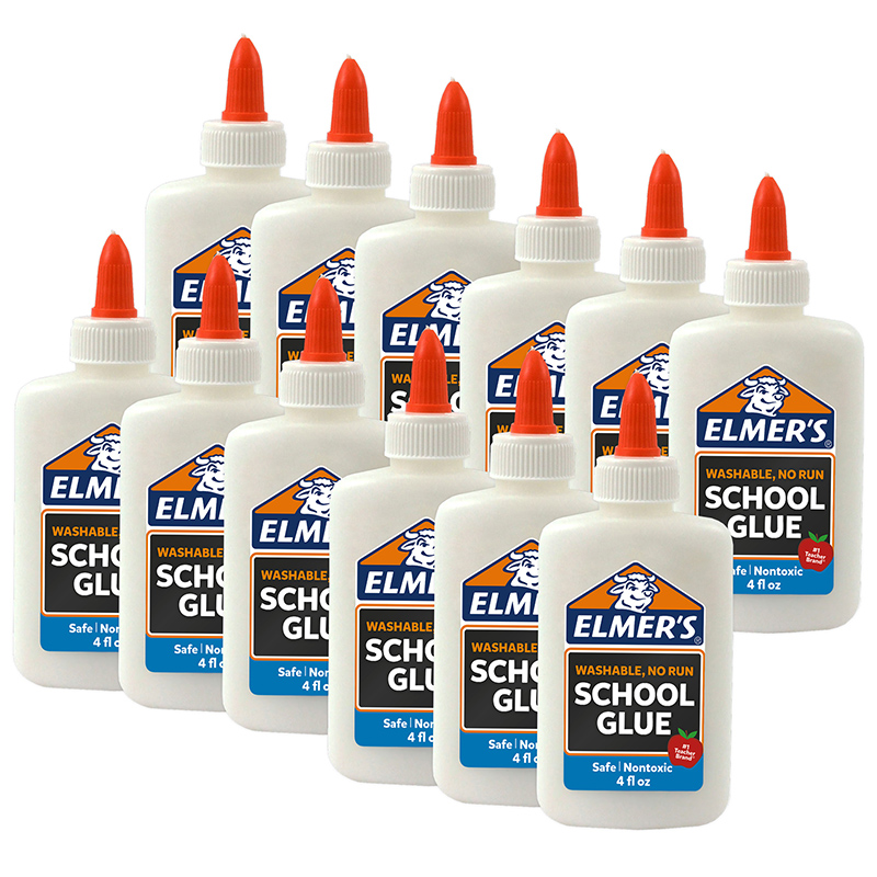  Elmer's Washable No-Run School Glue, 4 oz (6 Pack) : Office  Products