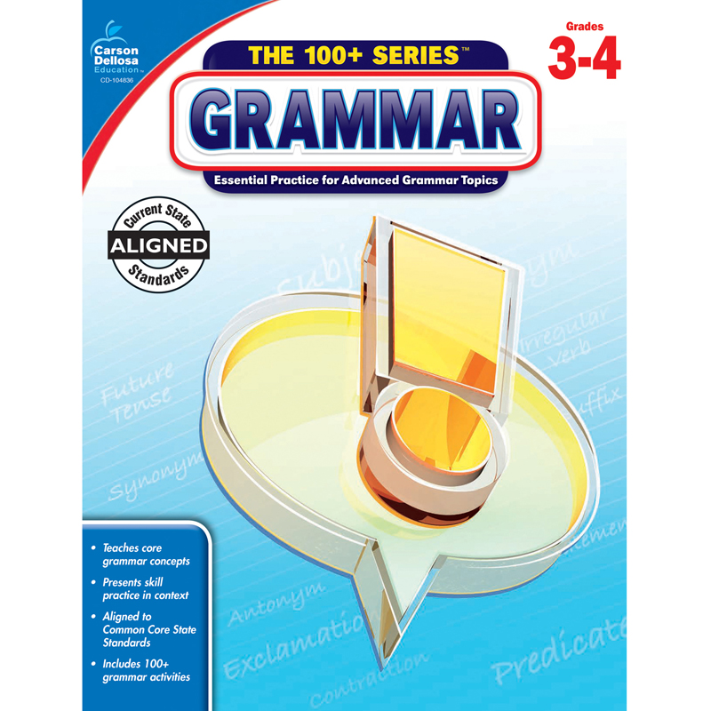 100 Plus Grammar Workbook Gr 3-4  CD-104836
