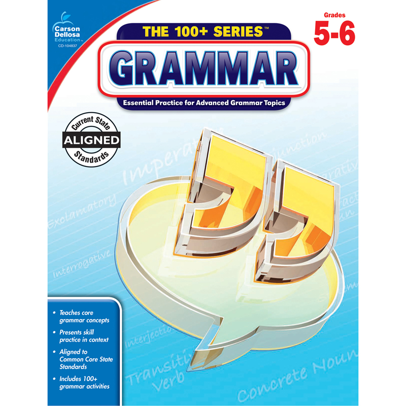 100 Plus Grammar Workbook Gr 5-6  CD-104837