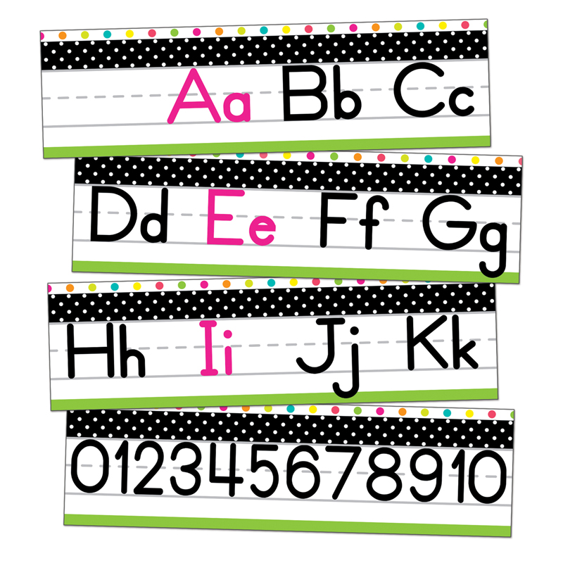 Alphabet Bulletin Board Sets Classroom Decor The School Box The