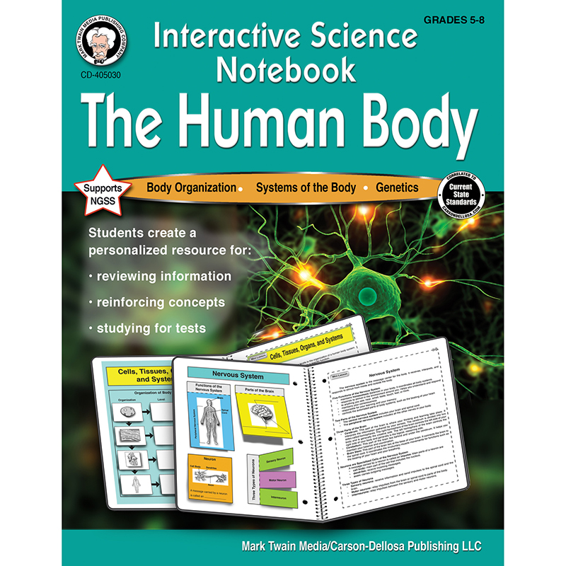 Human Body Workbook Interactive Science Notebook The School Box Inc
