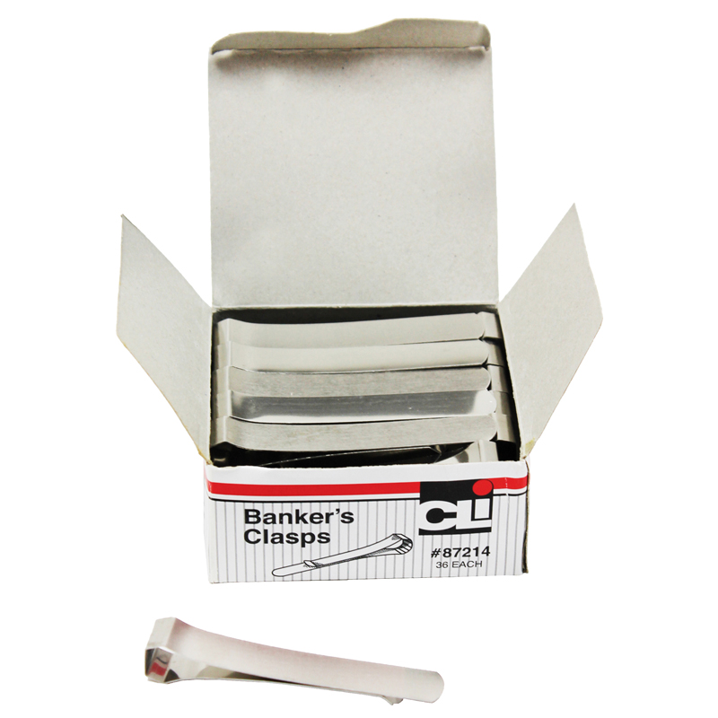 Bankers Clasps 3 1/4 In 36 Per Box  CHL87214