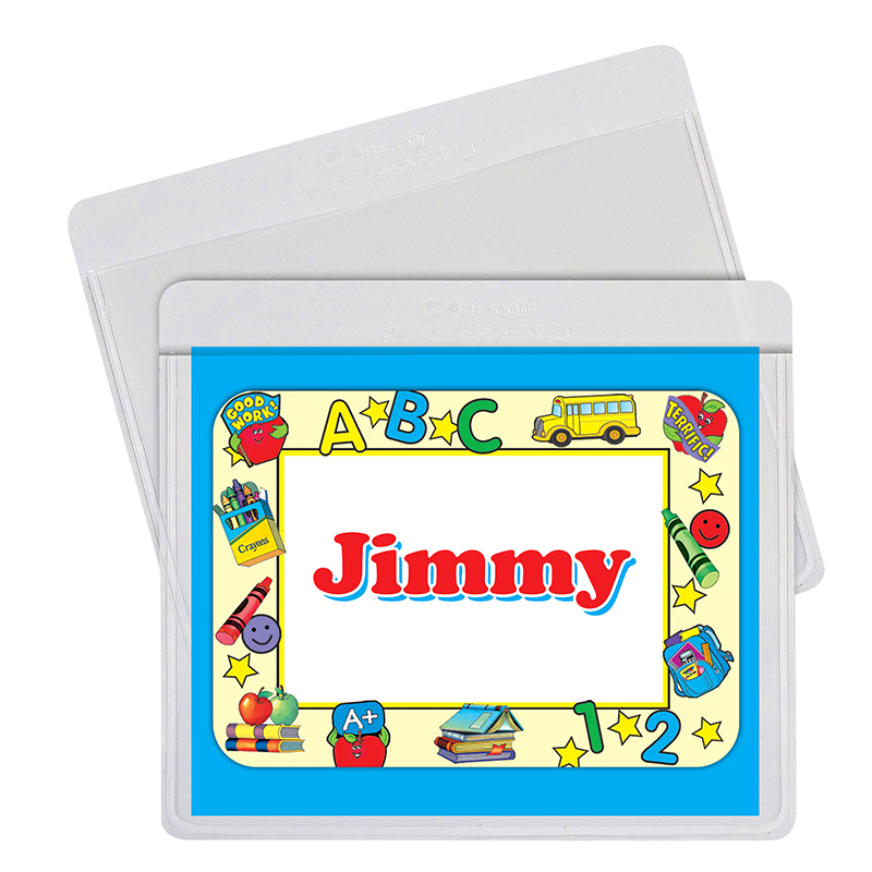 Self Adhesive Labeling Pockets The School Box Inc