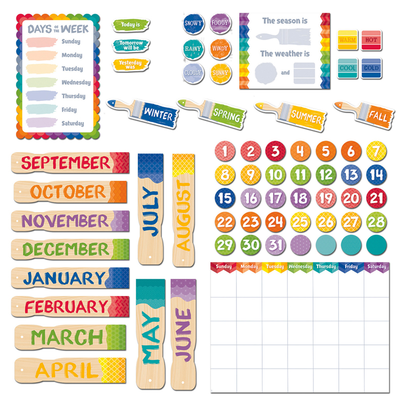 painted palette calendar