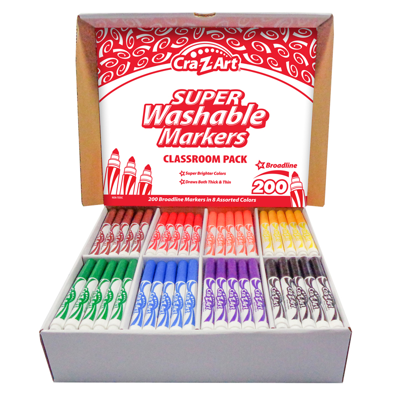 Washable Fine Tip Marker Class Pack - 200 Per Box