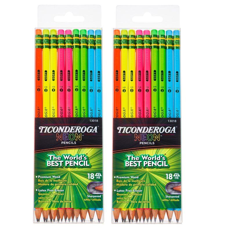 Ticonderoga #2 Pencils HB Sharpened 18-Pack