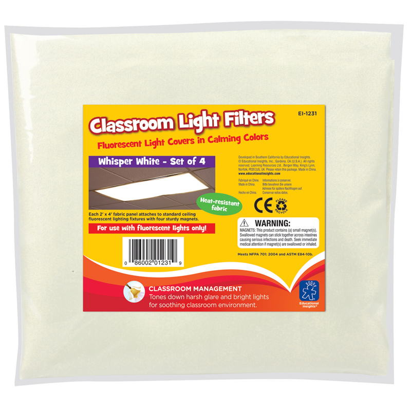 Classroom Mood Filters 4/Set Whisper White EI-1231