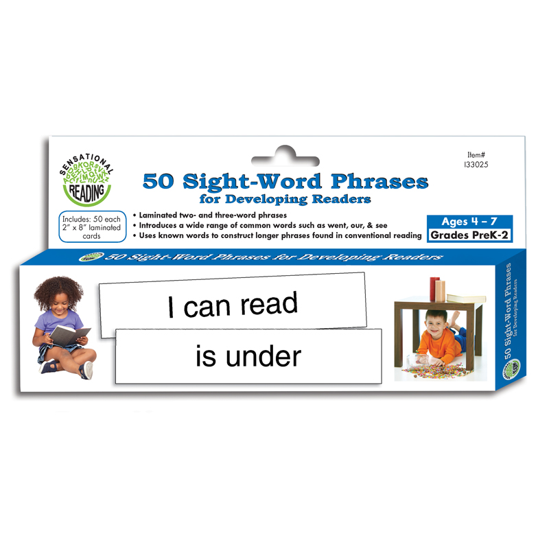 50 Sight Word Phrases For Developing Readers ELP133025