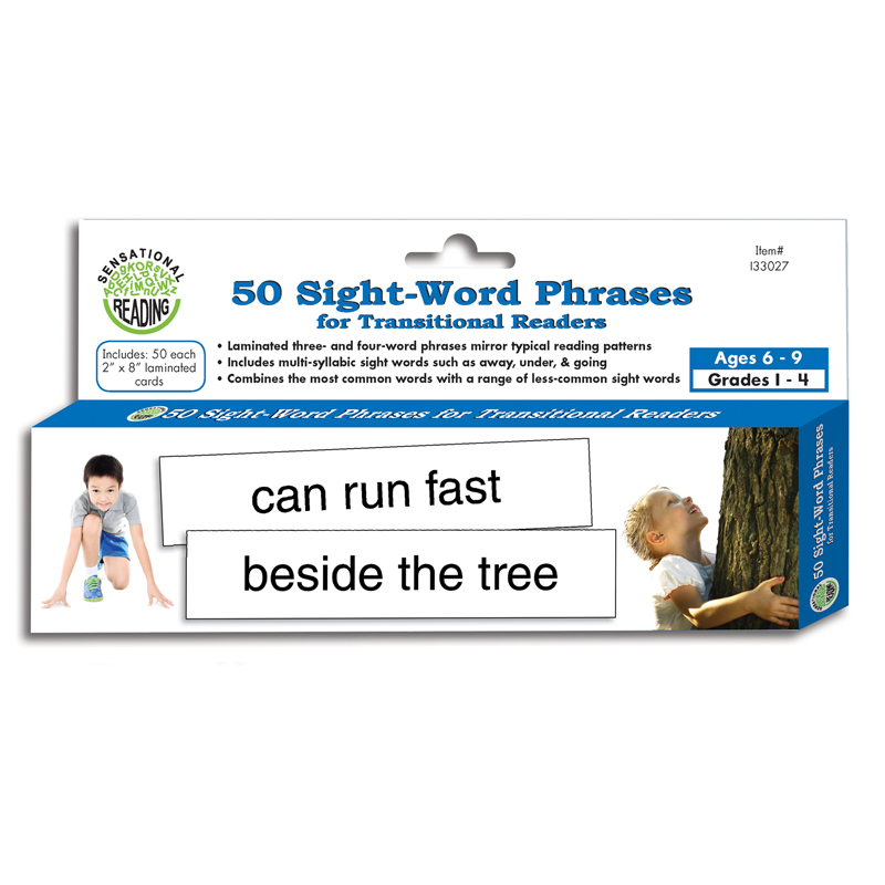 50 Sight Word Phrases For Transitional Readers ELP133027