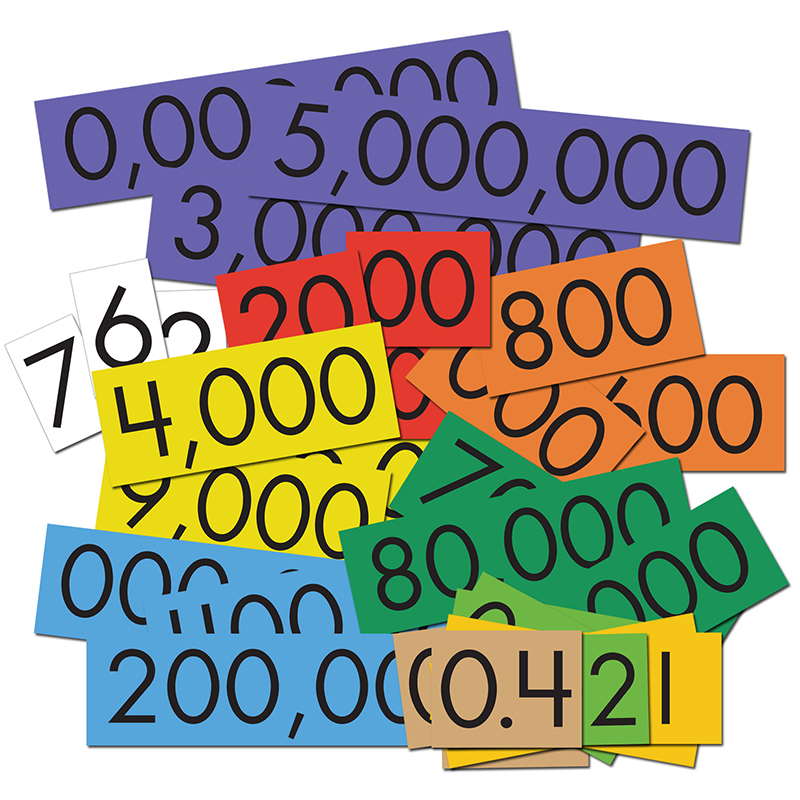 10-Value Decimals To Whole Numbers Place Value Cards Set ELP626644