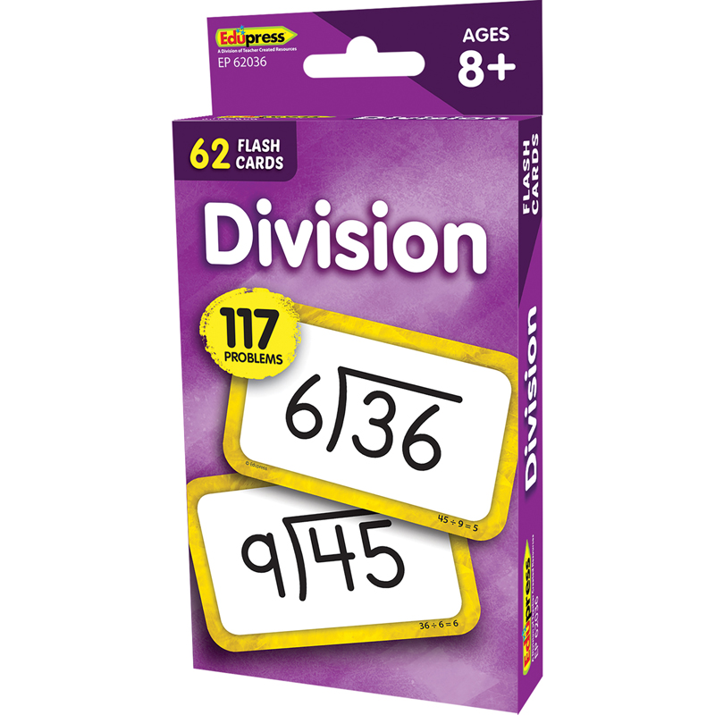 Divison Flash Cards - The School Box Inc