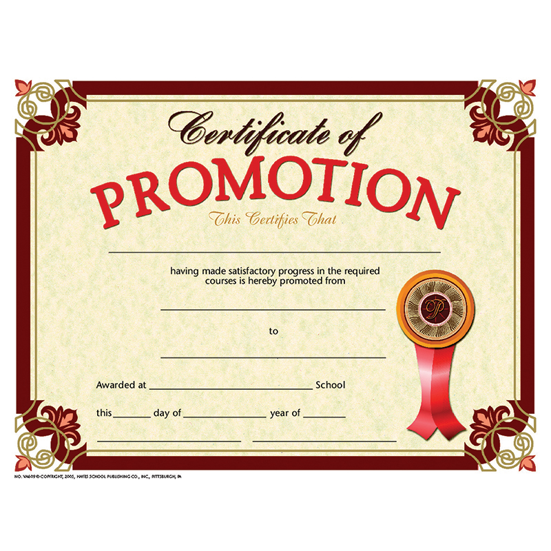 Hayes School Publishing Certificate Physical Education 30Pk