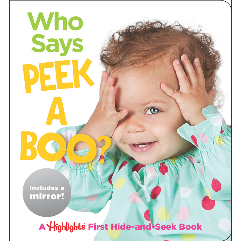 Baby Mirror Who Says Peekaboo Board Book HFC9781684379132