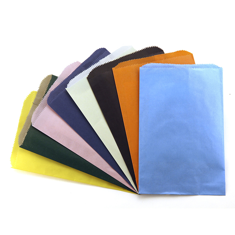 Colorful Paper Bags 6X9 Asstd Color Pinch Bottom HYG56289