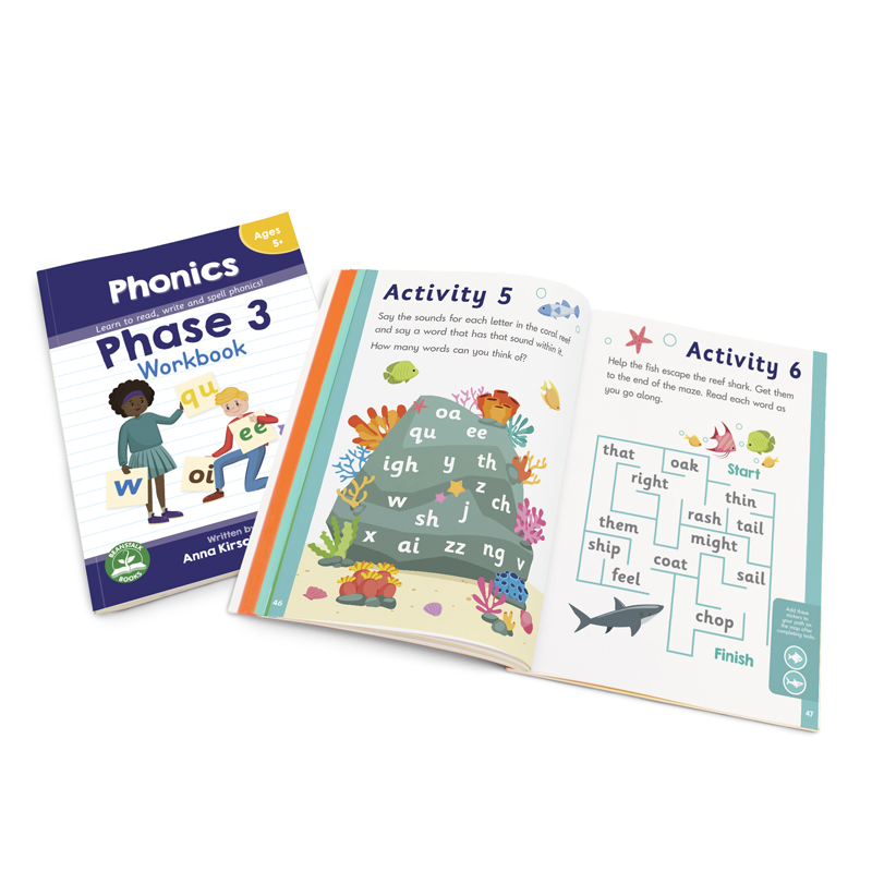 Phase 3 Phonics Workbook Stone Printing Office Supply
