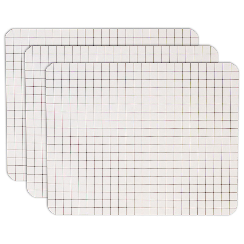 Kleenslate Rectangular Graph Replacement Dry Erase Sheets, 6 Pk