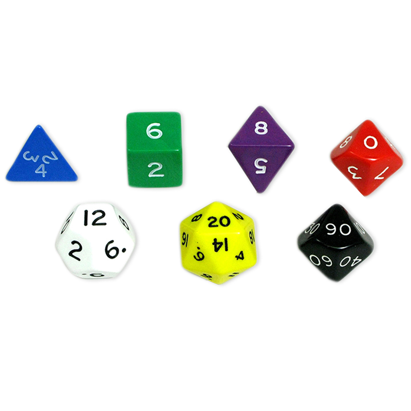 Jumbo Polyhedral Dice Set of 7 - Koplow Games