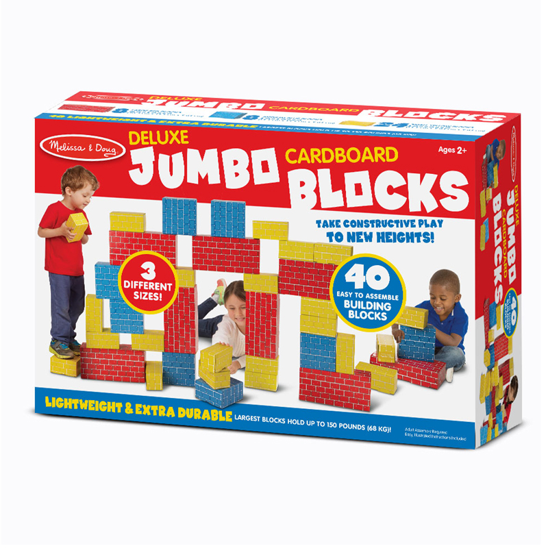 Deluxe Jumbo Cardboard Blocks 40 Pc  LCI2784