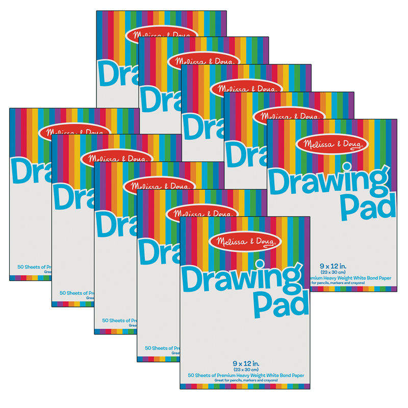 Melissa & Doug Doodle Pad (6 x 9 inches) With 50 Sheets of White Bond Paper