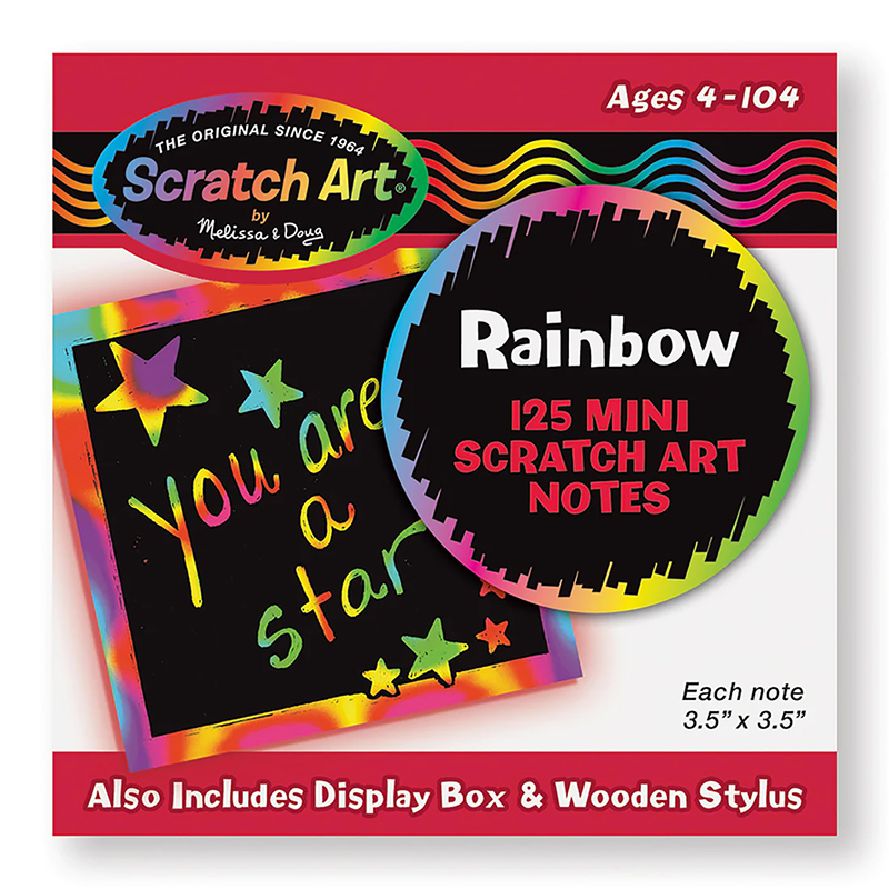 Box Of Rainbow Mini Notes 125 Cards  LCI5945