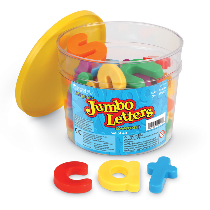 Learning Resources - Jumbo Magnetic Lowercase Letters