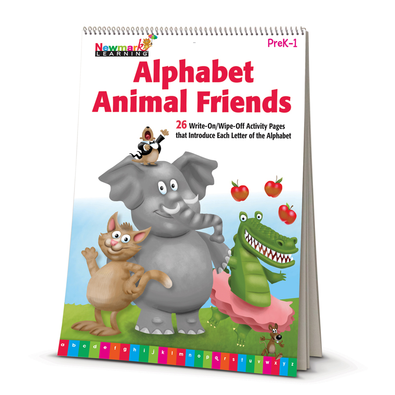 Learning Flip Charts Alphabet Animal Friends - Stone Printing Office Supply
