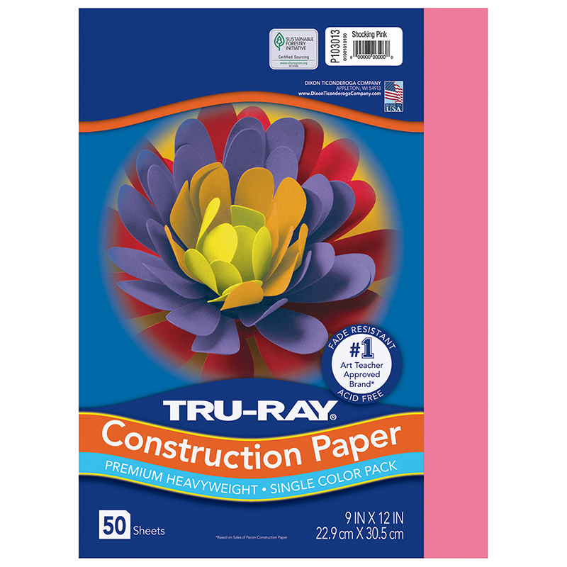 Buy Colorations Construction Paper, Classroom Art Supplies, 9 x