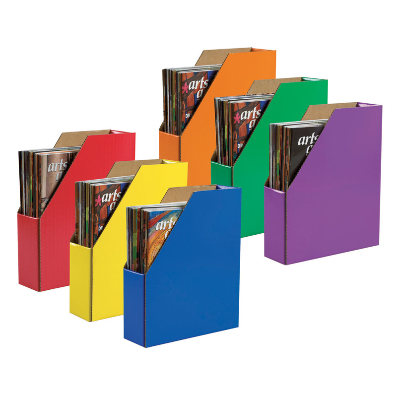 Classroom Keepers® Magazine Holders, 6 Assorted Colors, 123/8"H x 31/
