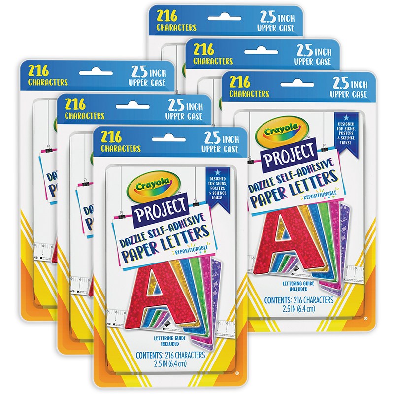 Crayola Self-adhesive Paper Letters - Self-adhesive - 2.50 Crayola Self-adhesive Paper Letters - Self-adhesive - 2.50
