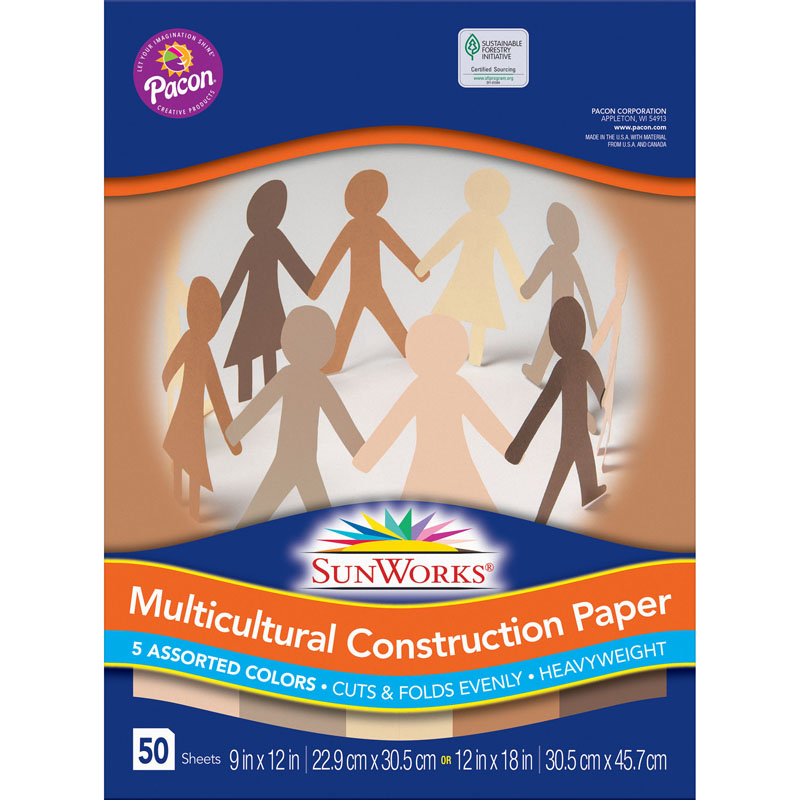  Sabary 150 Pieces Multicultural Construction Paper
