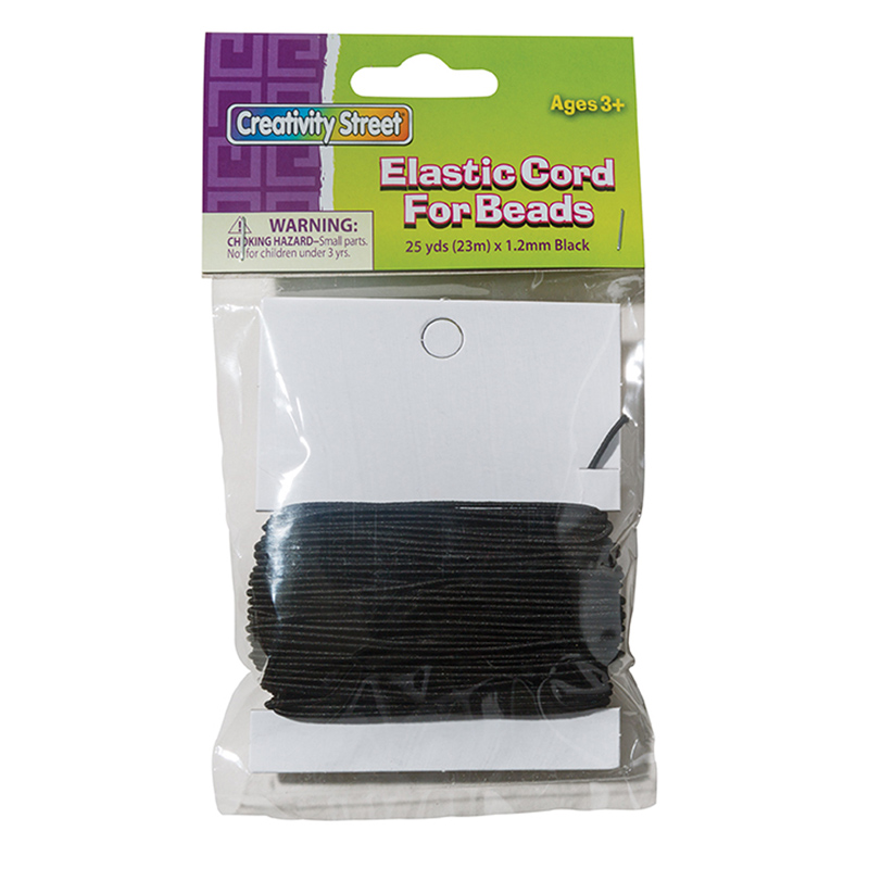 Black Elastic Cord 1.2Mm X 25Yds  PACAC3728