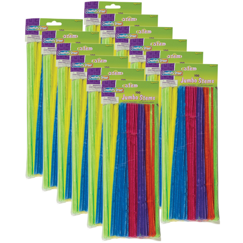 Colorations Pipe Cleaners, Green - Pack of 100 