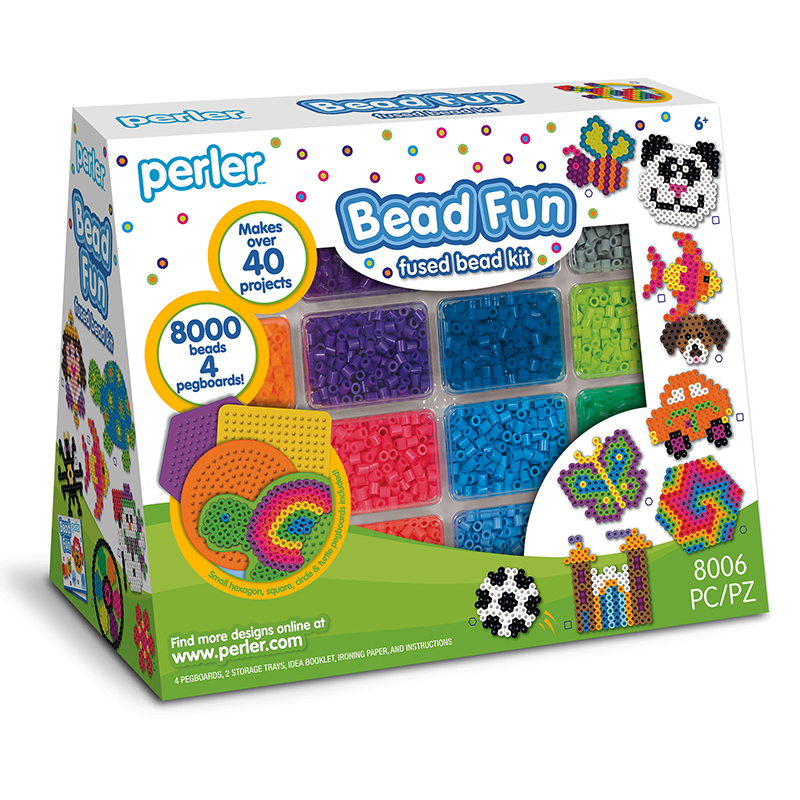 Perler Fun with Stripes Fused Bead Kit - Each