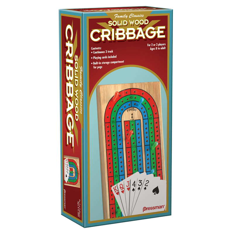 Pressman Folding Cribbage w/Cards in Box Sleeve - Nifty Concept
