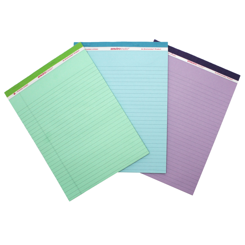 Legal Pad Standard Assorted 3 Pack Orchid Blue And Green - The ...