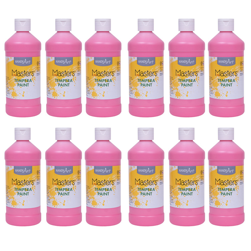 Handy Art Little Masters Washable Tempera, 8 oz. (Set of 12)