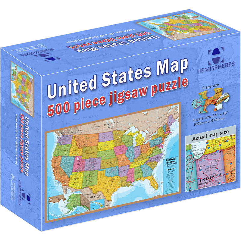 500 Piece Usa Puzzle  RWPHMP02