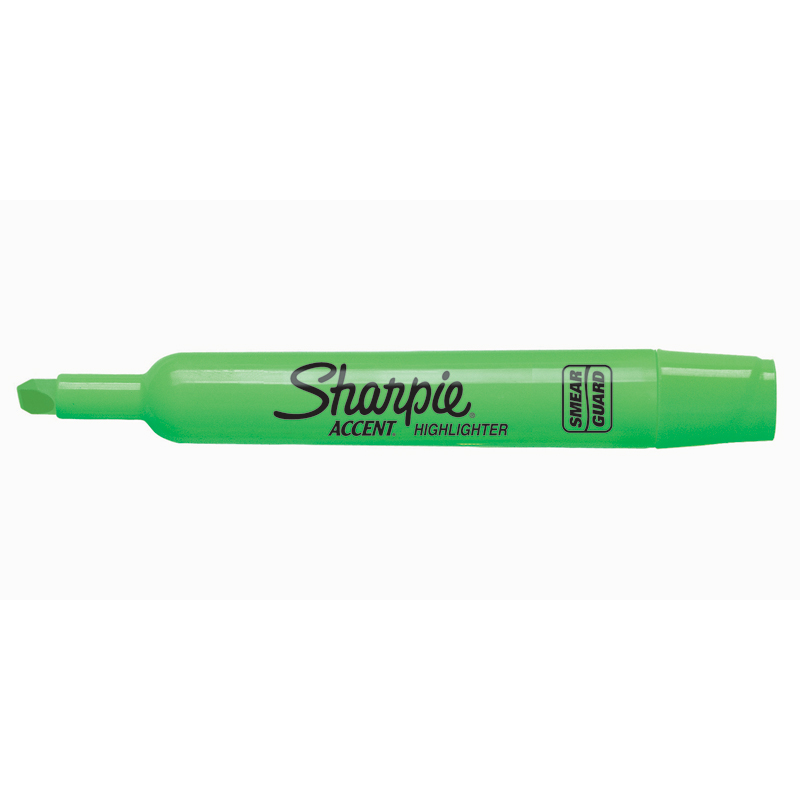 24 Ea Highlighter Major Accent Green Stone Printing Office Supply 24 Ea Highlighter Major Accent Green San25026bn