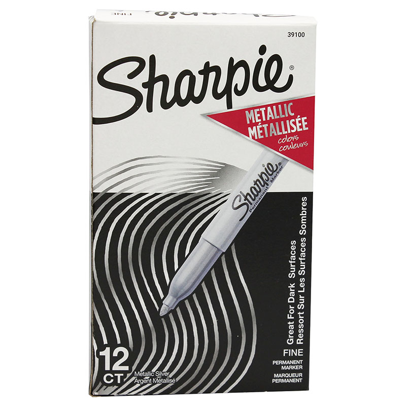 Sharpie Fine Point Marker (Black or Metallic Silver)