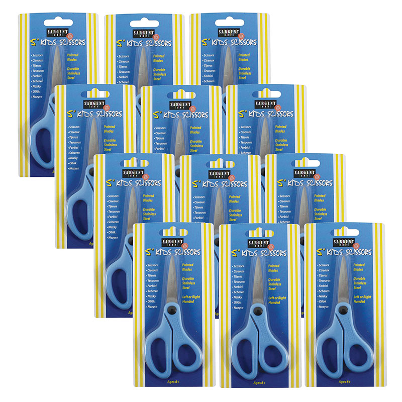 Sargent Art SAR220916 5 in. Pointed Student Scissors - Pack of 12