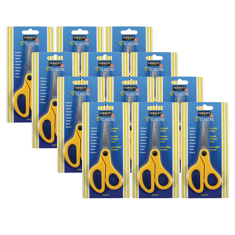 Sargent Art Sar220917 5 in. Blunt Student Scissors - Pack of 12