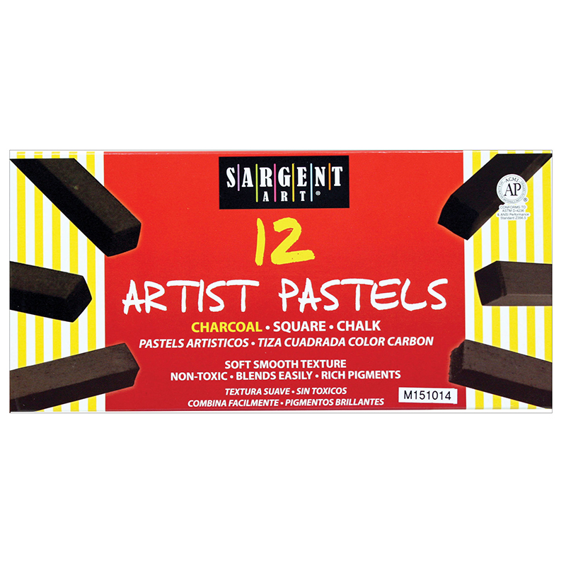 Sargent Art Artist Square Chalk Pastels, Assorted, PK48 22-4148